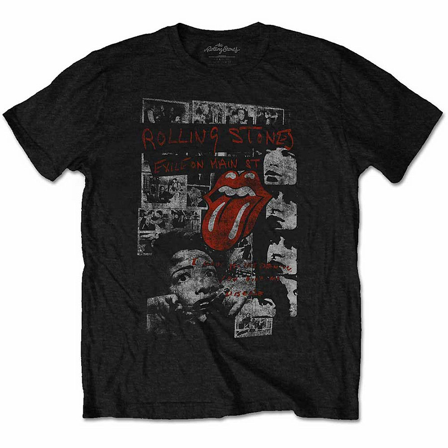 Rolling Stones tričko, Elite Faded Black, pánské, velikost S