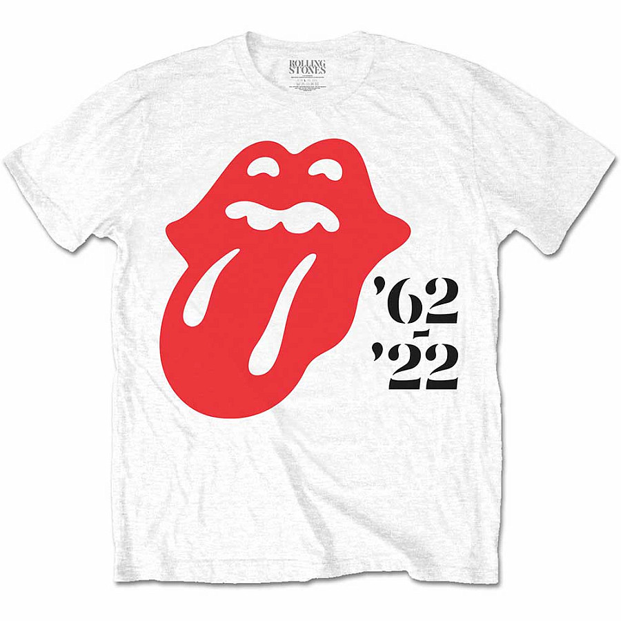 Rolling Stones tričko, Sixty &#039;62 - &#039;22 White, pánské, velikost XL