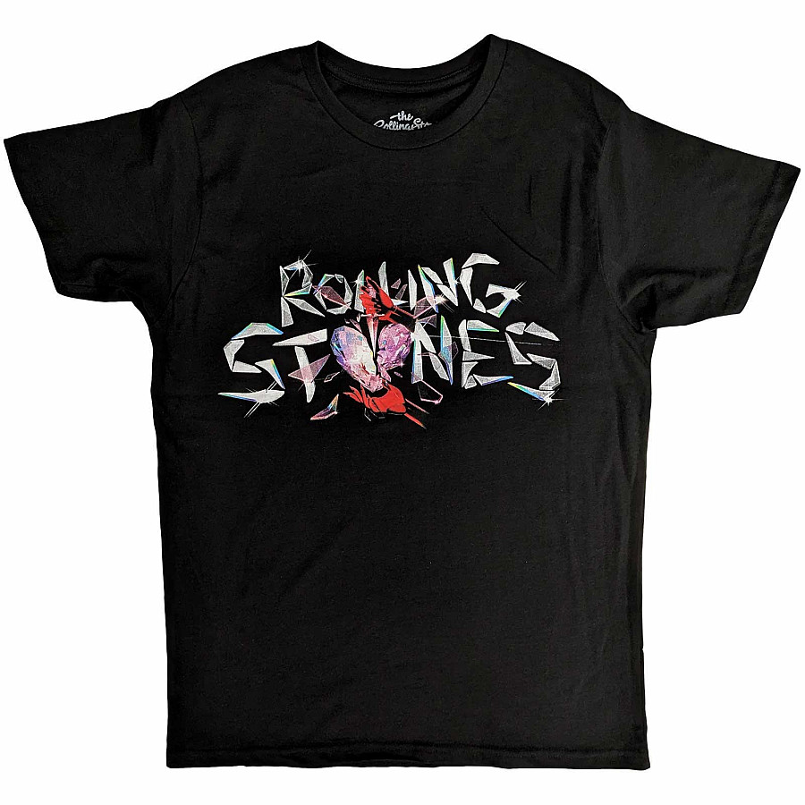 Rolling Stones tričko, Hackney Diamonds Glass Logo Black, pánské, velikost S