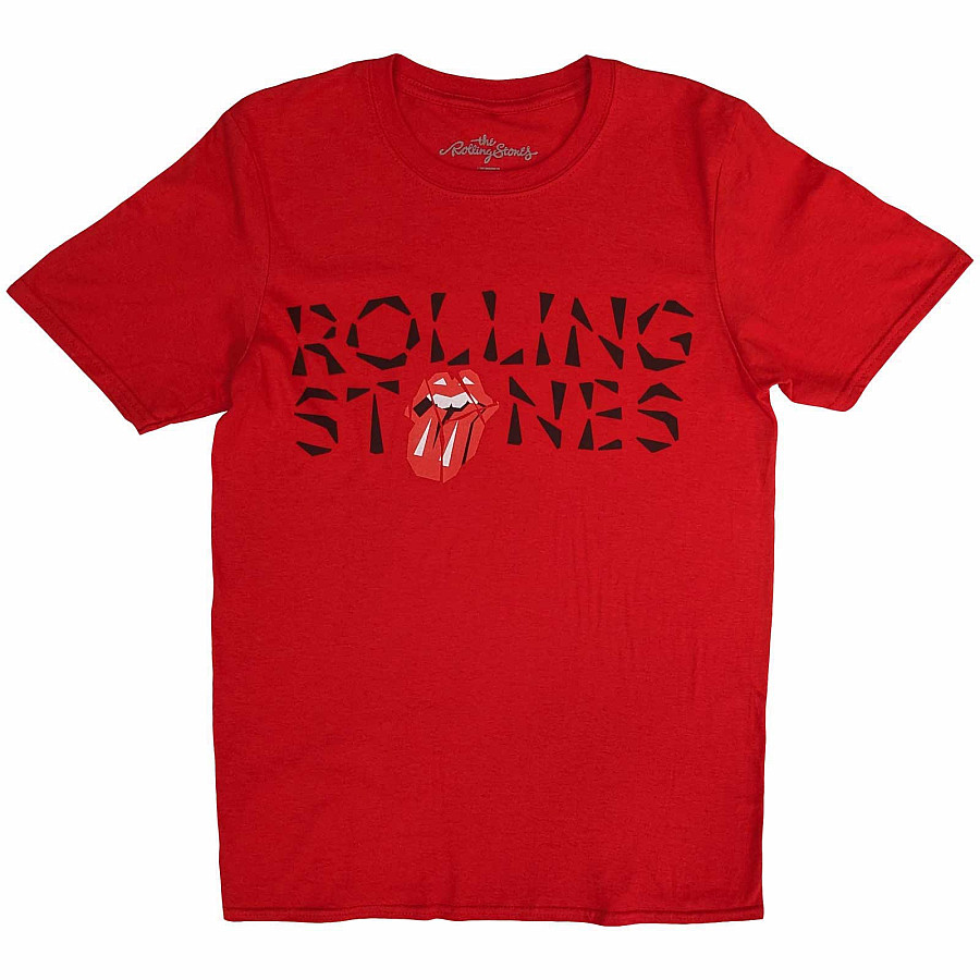 Rolling Stones tričko, Hackney Diamonds Shard Logo Red, pánské, velikost S