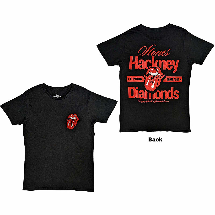 Rolling Stones tričko, Hackney Diamonds Hackney London BP Black, pánské, velikost XL