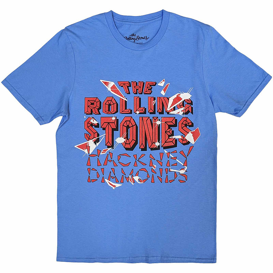 Rolling Stones tričko, Hackney Diamonds Shatter Blue, pánské, velikost L
