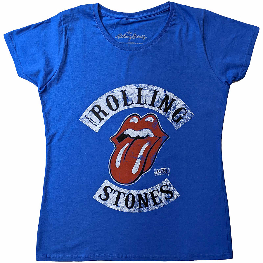 Rolling Stones tričko, Tour &#039;78 Blue, dámské, velikost L