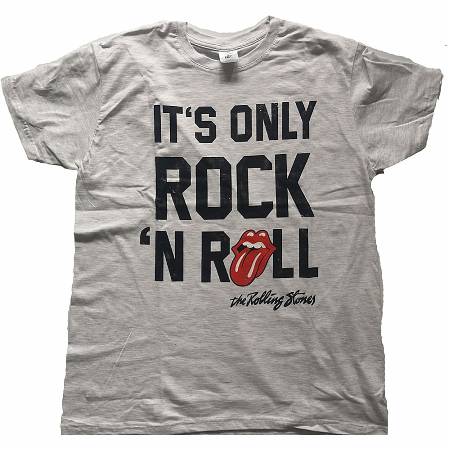 Rolling Stones tričko, It&#039;s Only Rock N&#039; Roll Grey, pánské, velikost XXL