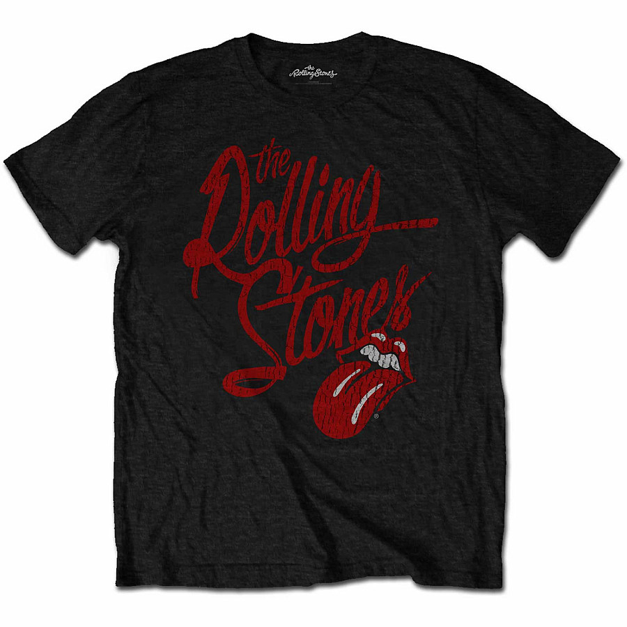 Rolling Stones tričko, Script Logo, pánské, velikost M