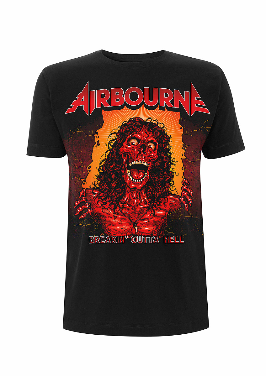 Airbourne tričko, BOH Skeleton, pánské, velikost XL