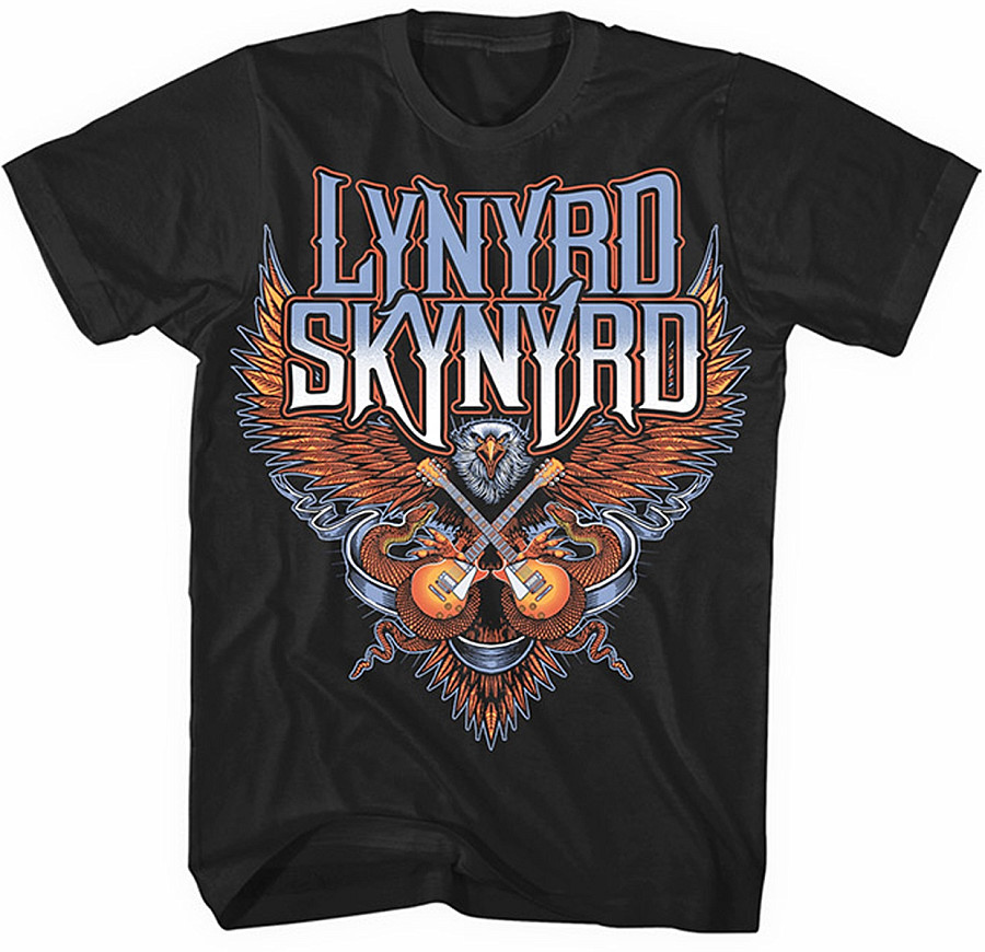 Lynyrd Skynyrd tričko, Crossed Guitars, pánské, velikost S