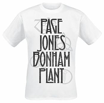 Led Zeppelin tričko, Page Jones Bonham Plant, pánské, velikost L