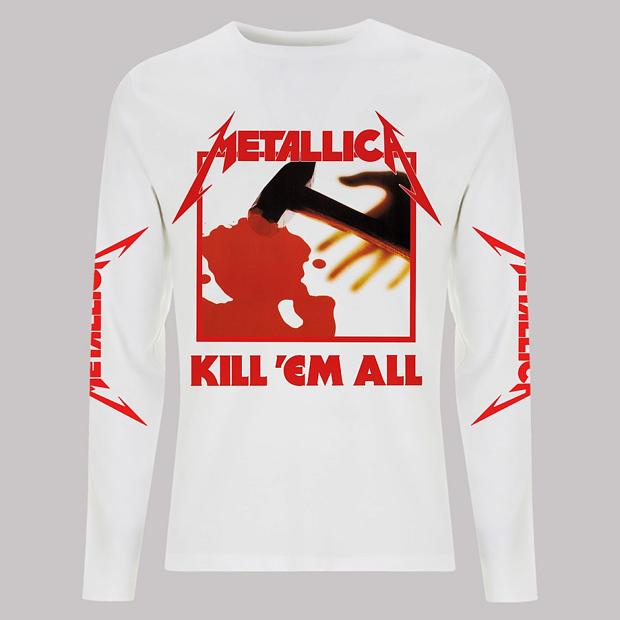 Metallica tričko dlouhý rukáv, Kill Em All White, pánské, velikost M