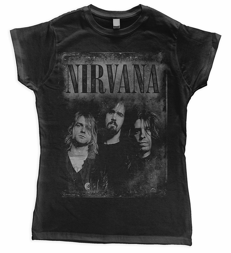 Nirvana tričko, Faded Faces, dámské, velikost M