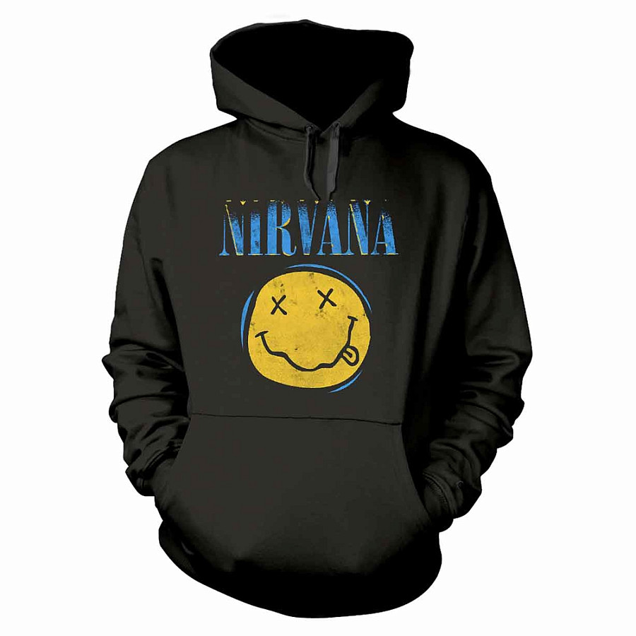 Nirvana mikina, Xerox Smiley Black, pánská, velikost XL