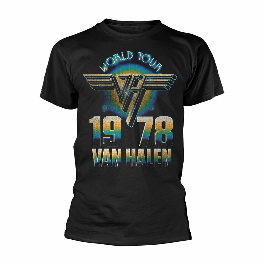 Van Halen tričko, World Tour &#039;78 Black, pánské, velikost S
