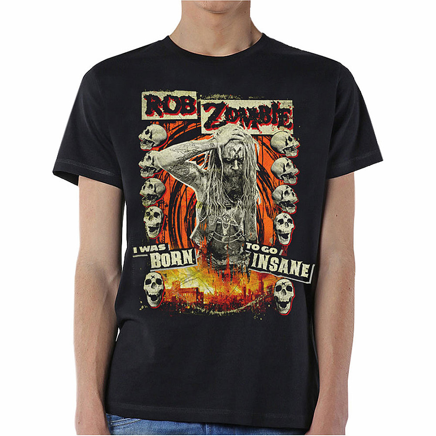 Rob Zombie tričko, Born To Go Insane, pánské, velikost XXL