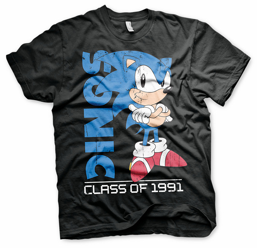 Sonic The Hedgehog tričko, Class Of 1991 Black, pánské, velikost XXL