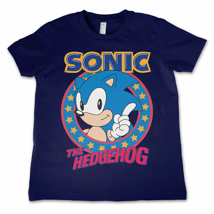Sonic The Hedgehog tričko, Sonic The Hedgehog Navy, dětské, velikost S velikost S věk (6 let)