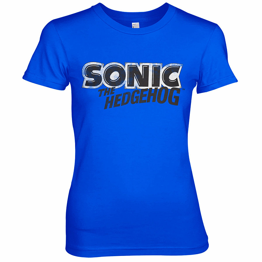 Sonic The Hedgehog tričko, Classic Logo Girly Blue, dámské, velikost S