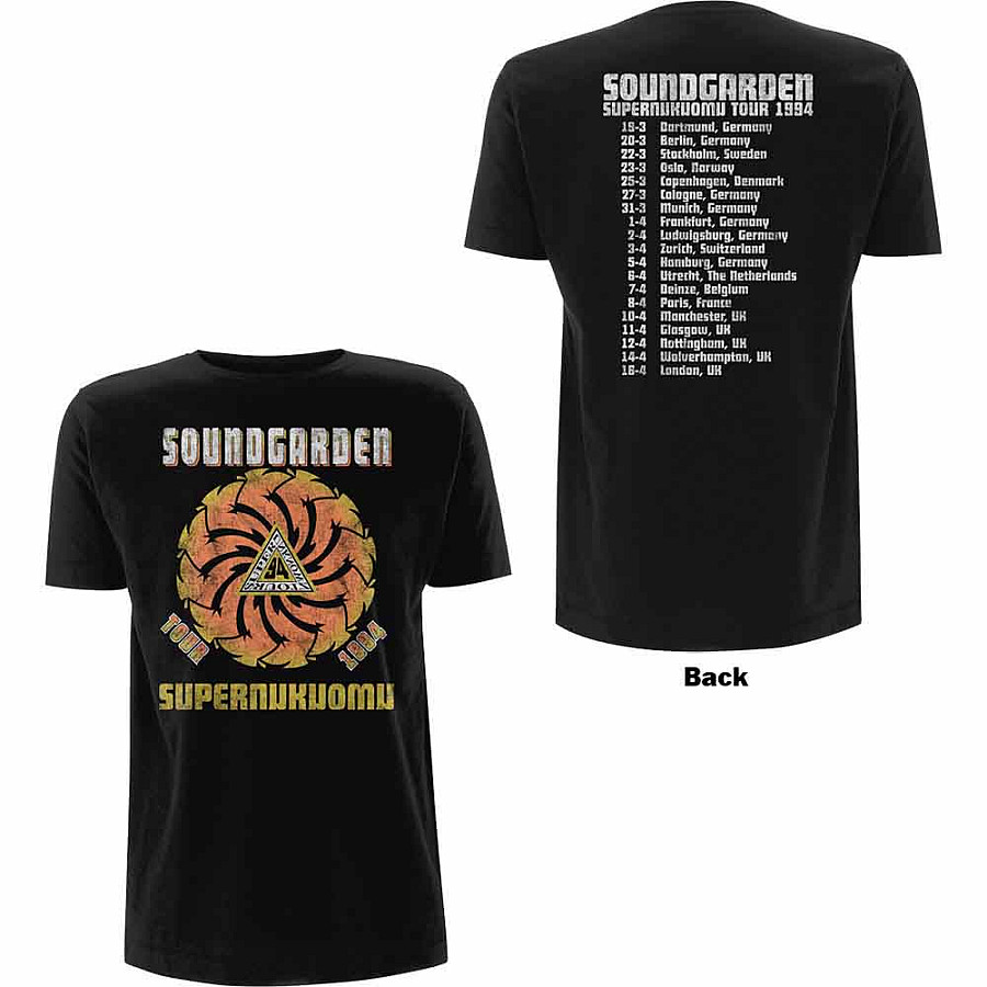Soundgarden tričko, Superunknown Tour &#039;94 Black, pánské, velikost M