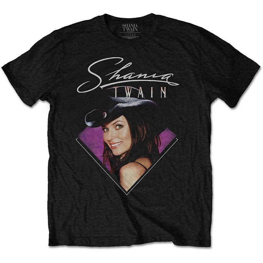Shania Twain tričko, Purple Photo Black, pánské, velikost XL
