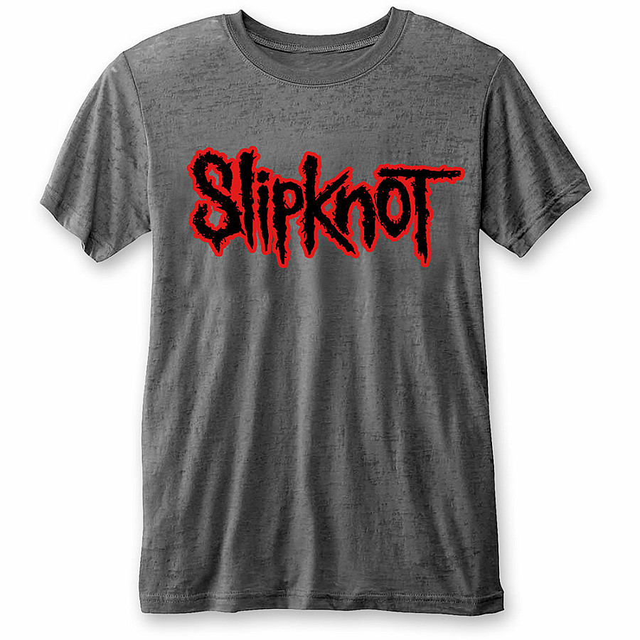 Slipknot tričko, Logo Burn Out Grey, pánské, velikost XL