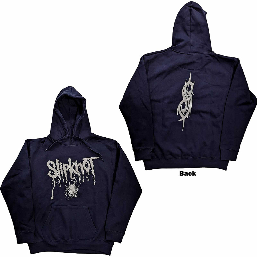 Slipknot mikina, Splatter BP Navy Blue, pánská, velikost XL