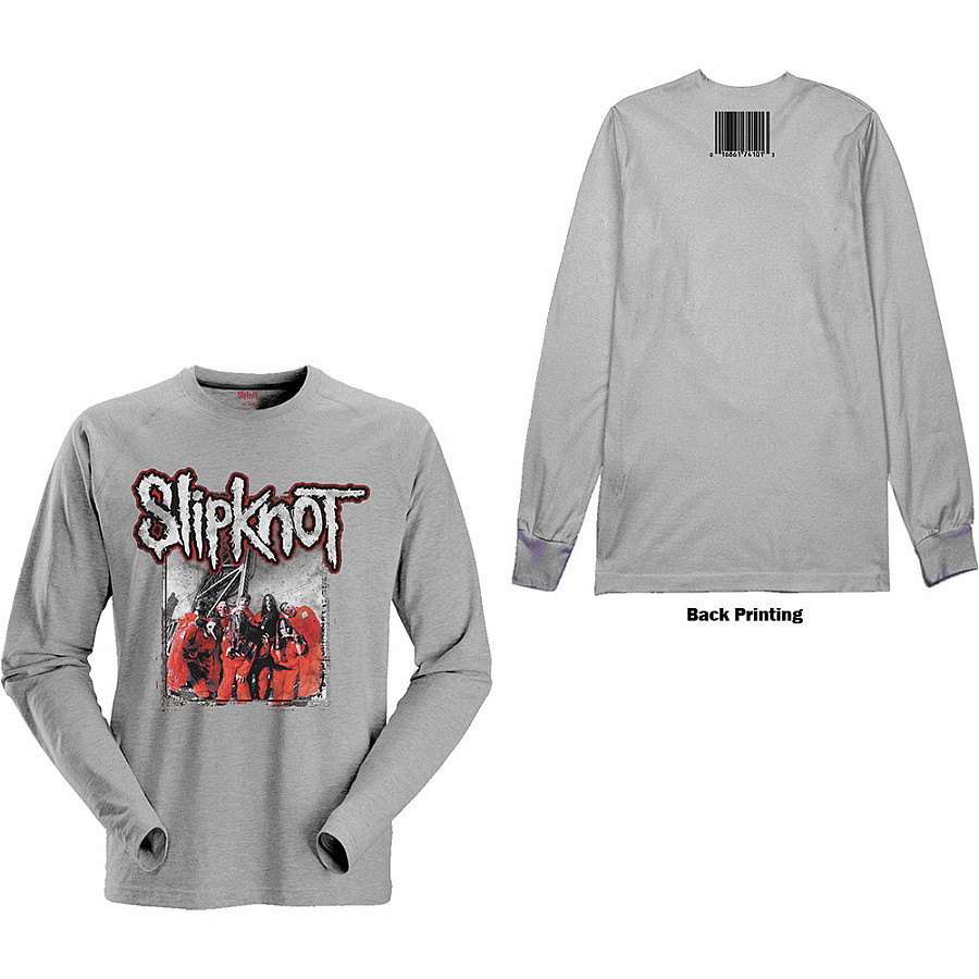 Slipknot tričko dlouhý rukáv, Self-Titled BP Grey, pánské, velikost XL