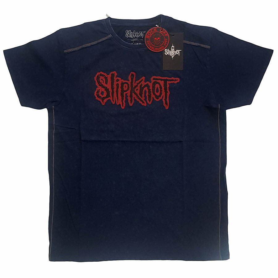 Slipknot tričko, Logo Snow Washed Blue, pánské, velikost L