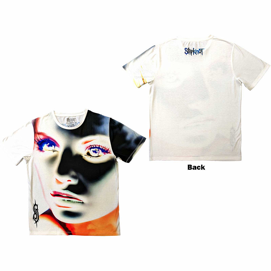 Slipknot tričko, Adderall Face Inverted BP White, pánské, velikost M
