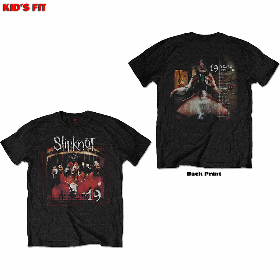 Slipknot tričko, Debut Album - 19 Years BP Black, dětské, velikost XL velikost XL věk (11-12 let)