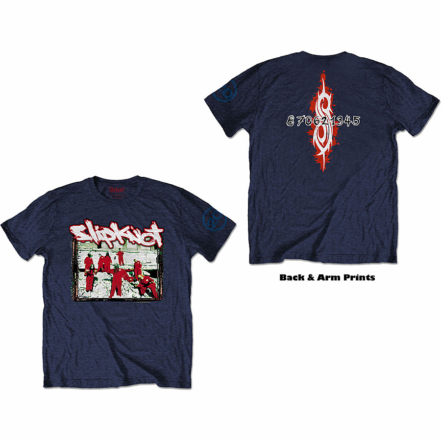 Slipknot tričko, 20th Anniversary - Red Jump Suits BP Navy Blue, pánské, velikost XXL