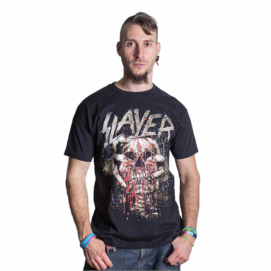 Slayer tričko, Skull Clench, pánské, velikost XXL