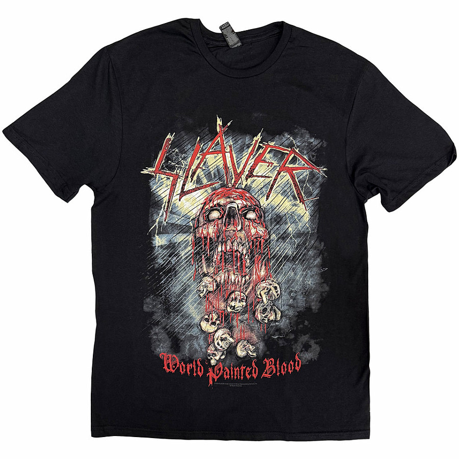 Slayer tričko, World Painted Blood Skull, pánské, velikost M Obrázek