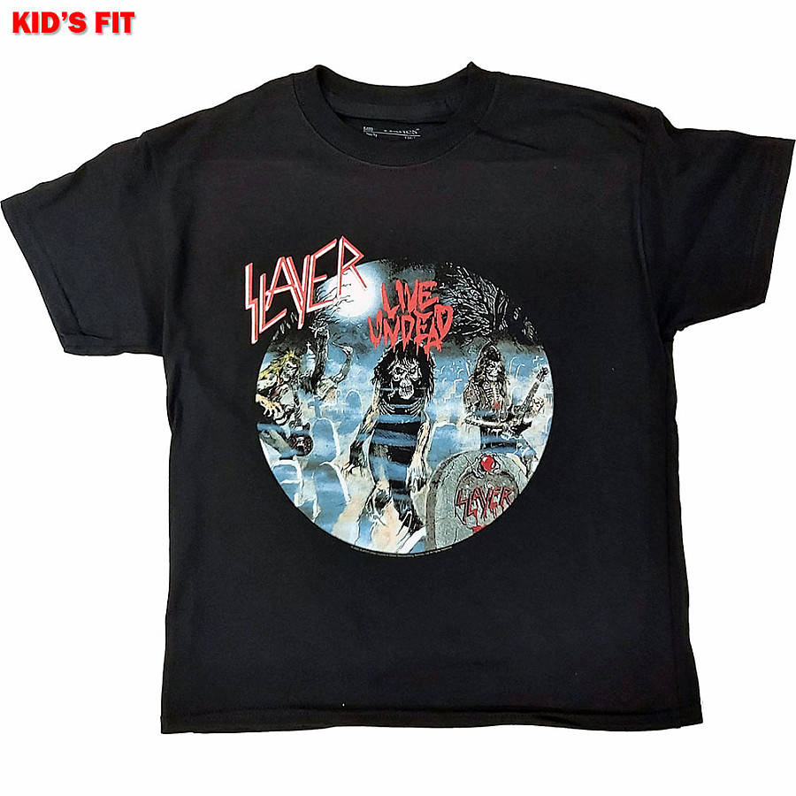 Slayer tričko, Live Undead Black, dětské, velikost S dětská velikost S (5-6 let)