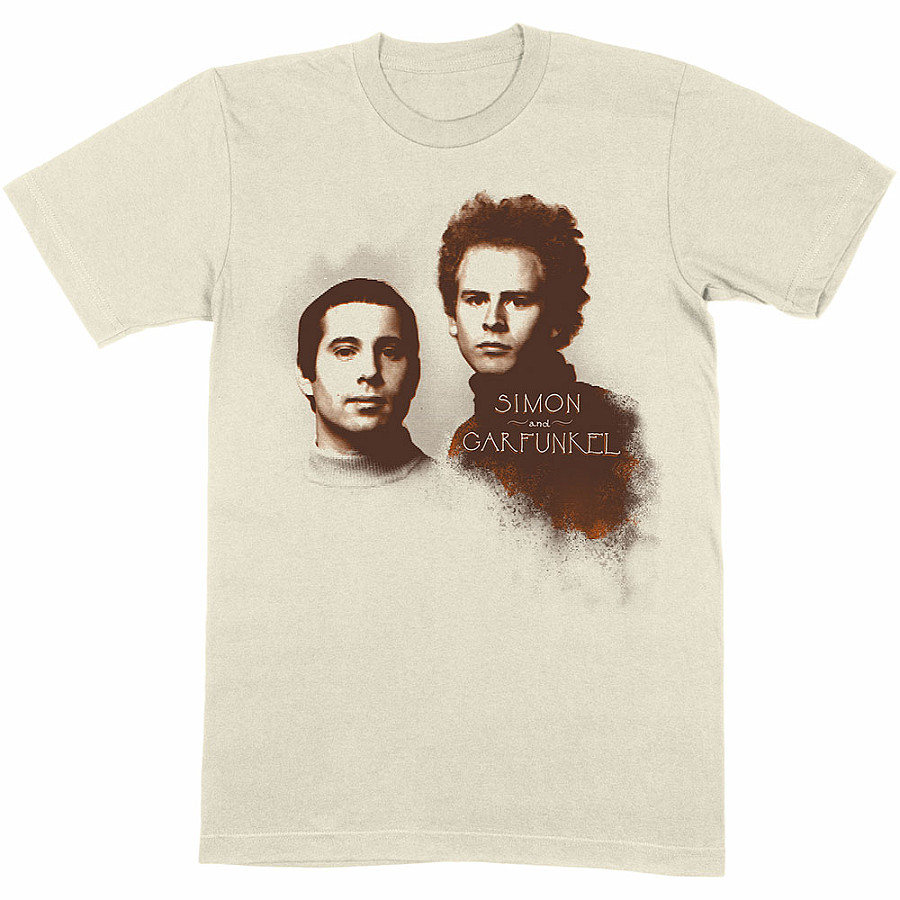 Simon &amp; Garfunkel tričko, Faces Beige, pánské, velikost XL