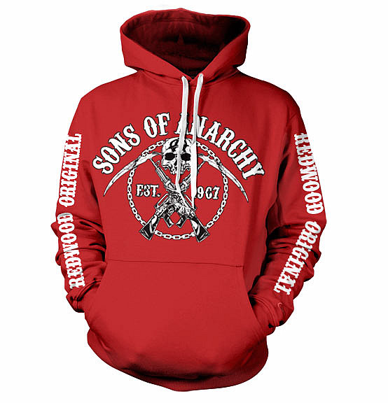 Sons of Anarchy mikina, Chain Logo Red, pánská, velikost M