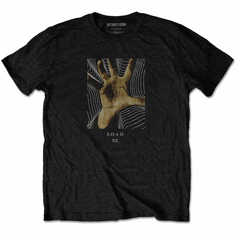 System Of A Down tričko, 20 Years Hand, pánské, velikost S