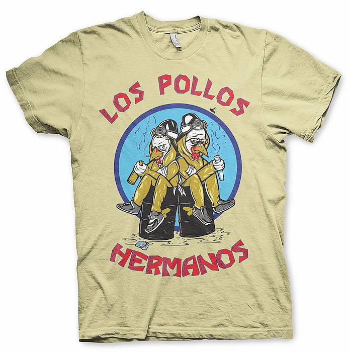 Breaking Bad tričko, Walter &amp; Jesse Hermanos Khaki, pánské, velikost M