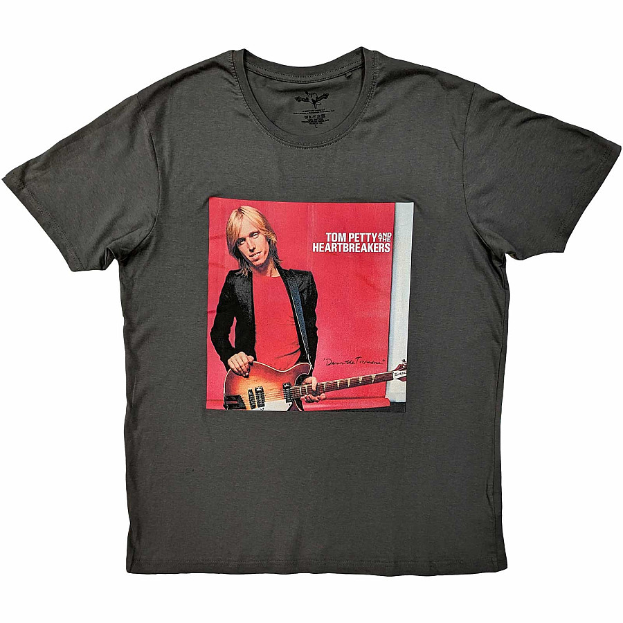 Tom Petty tričko, Damn The Torpedoes Charcoal Grey, pánské, velikost S