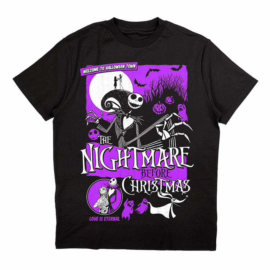 The Nightmare Before Christmas tričko, Welcome To Halloween Town, pánské, velikost XL