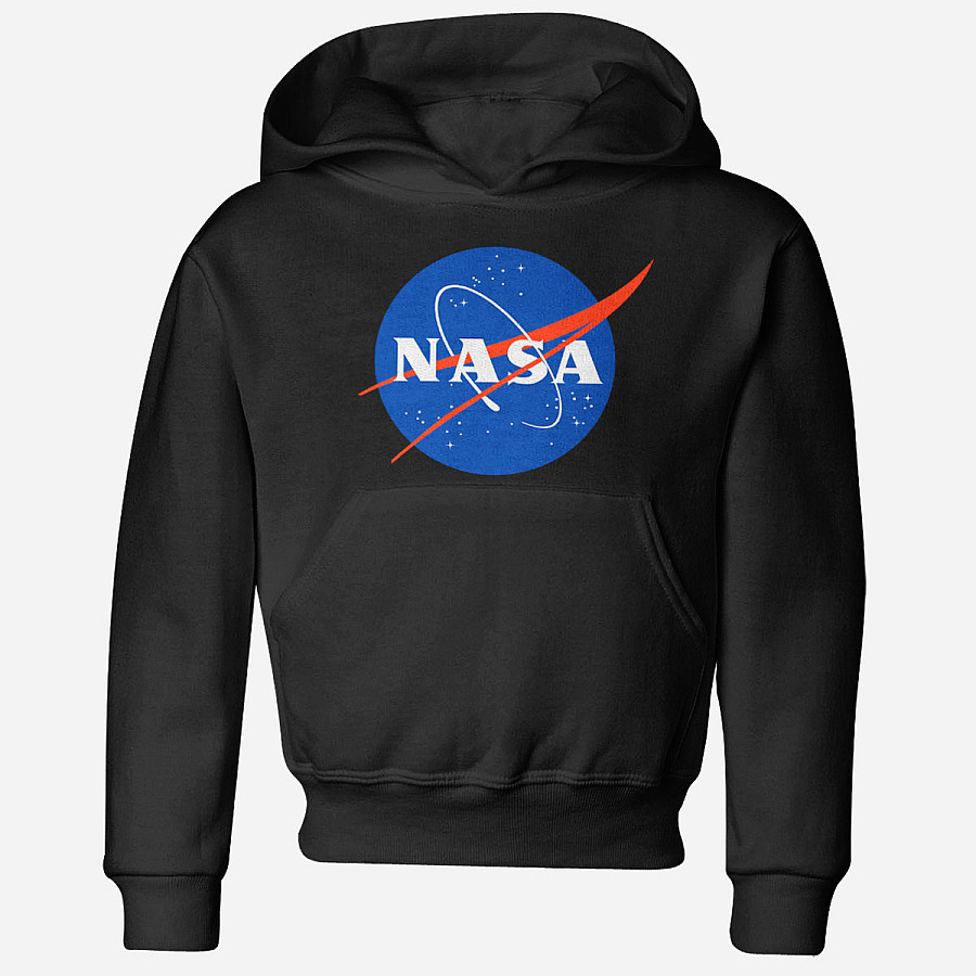 NASA mikina, Insignia / Logotype Hoodie Black, dětská, velikost XL velikost XL věk (12 let)