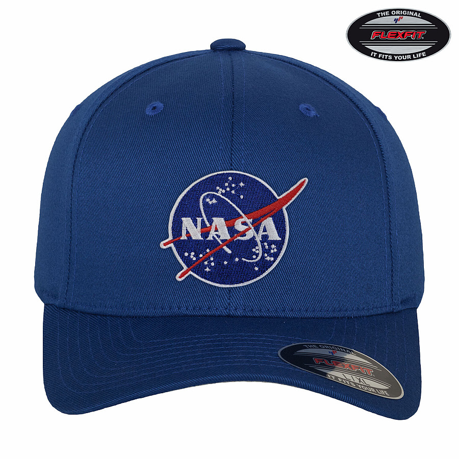 NASA kšiltovka, NASA Insignia Flexfit Blue, unisex, velikost M