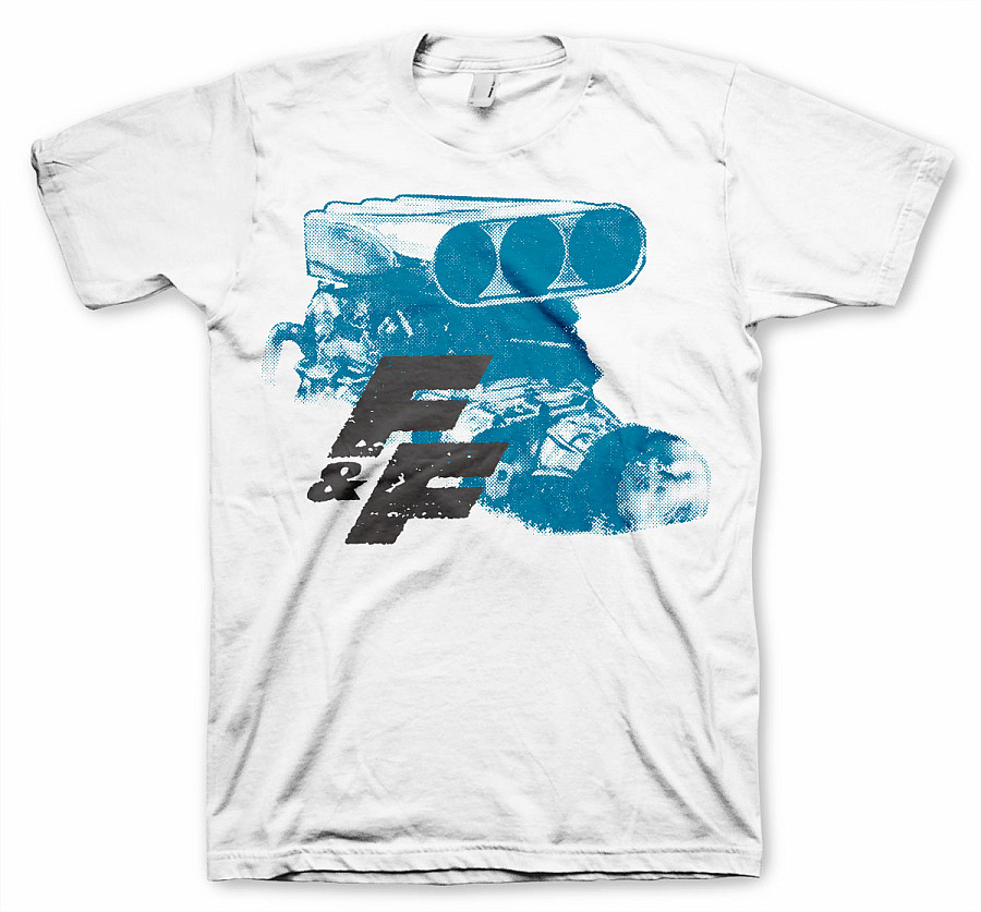 Fast &amp; Furious tričko, Engine White, pánské, velikost M