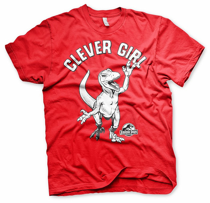 Jurský Park tričko, Clever Girl Red, pánské, velikost XL