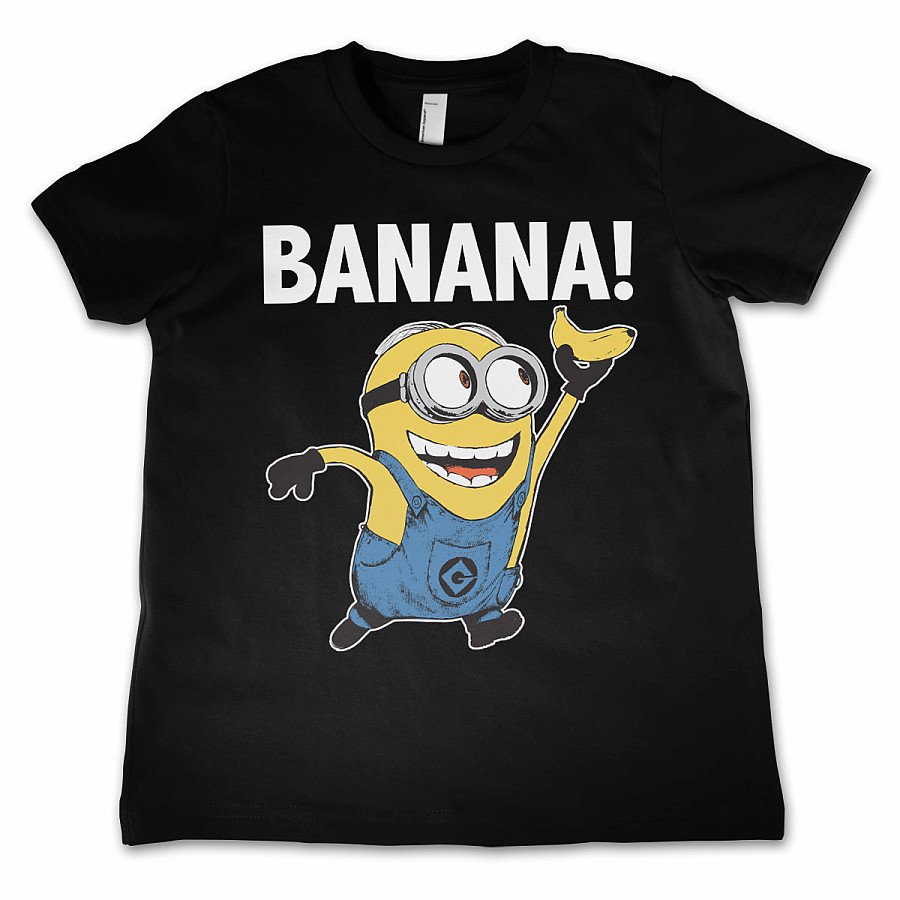 Despicable Me tričko, Banana! Kids Black, dětské, velikost XL velikost XL věk (12 let)