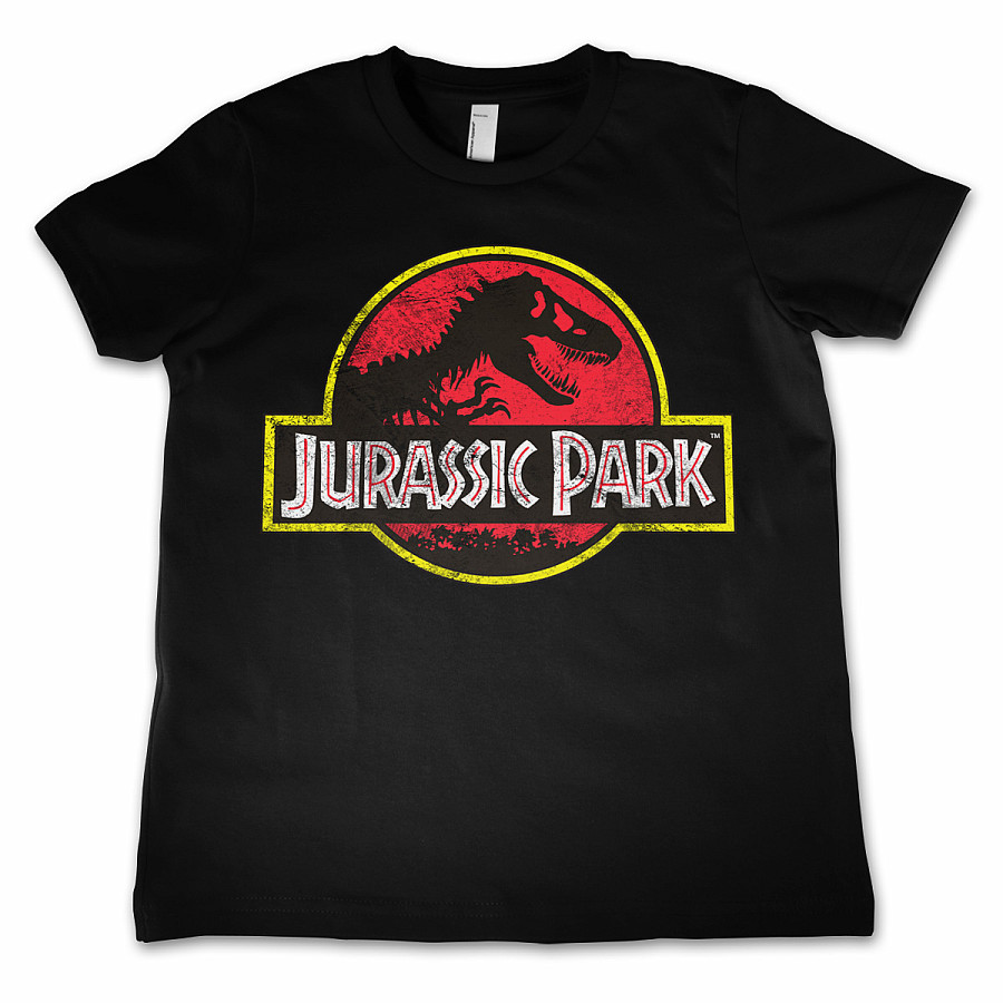 Jurský Park tričko, Distressed Logo Kids, dětské, velikost XL velikost XL (12 let)
