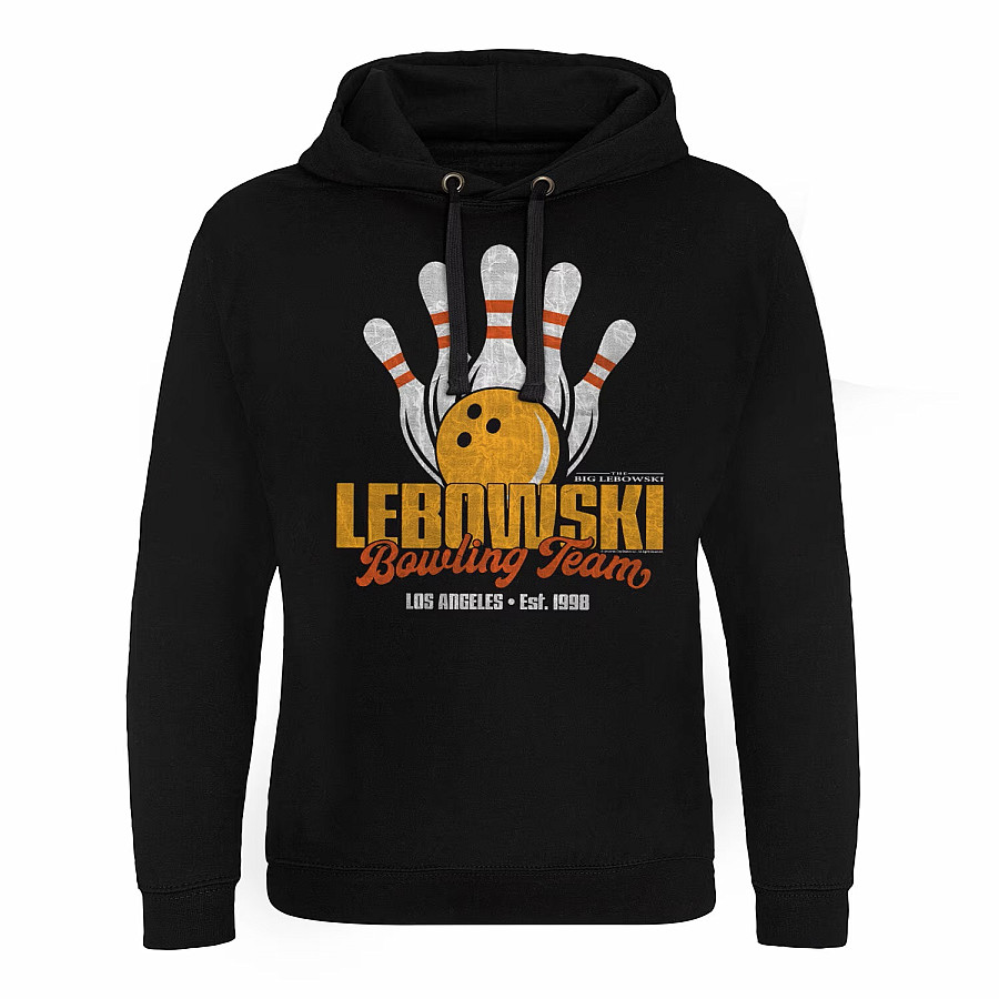 Big Lebowski mikina, Lebowski Bowling Team Epic Black, pánská, velikost XXL