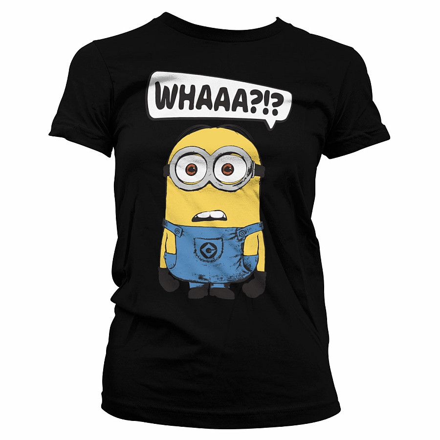 Despicable Me tričko, Whaaa?!? Girly Black, dámské, velikost XL
