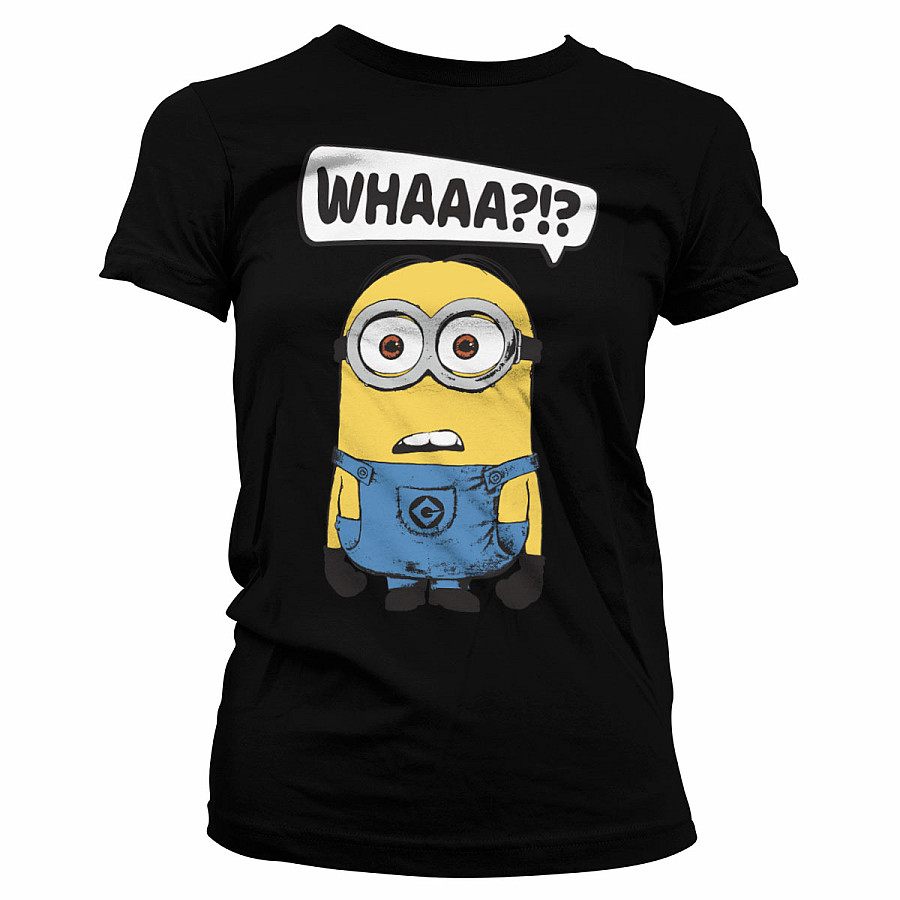 Despicable Me tričko, Whaaa?!? Girly Black, dámské, velikost XXL