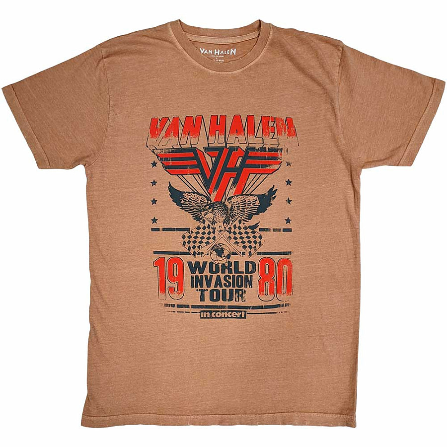 Van Halen tričko, World Invasion Pink Eco Friendly, pánské, velikost XL