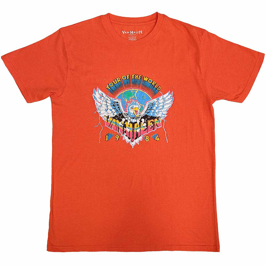 Van Halen tričko, Eagle &#039;84 Orange Eco Friendly, pánské, velikost S