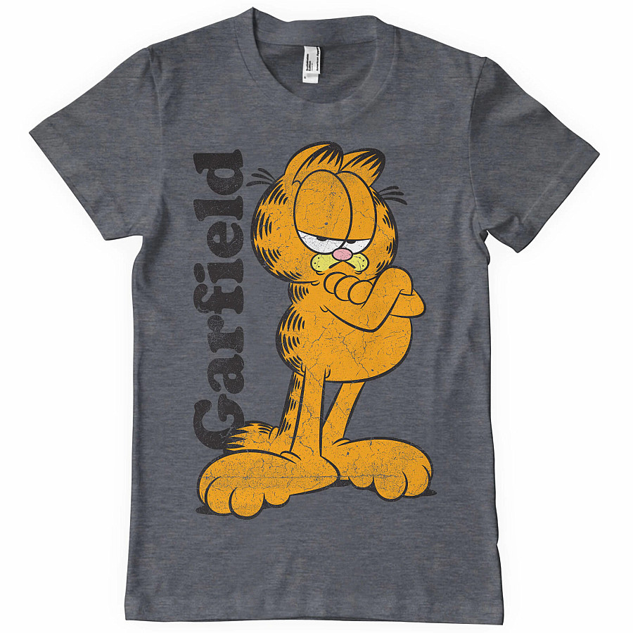 Garfield tričko, Garfield Dark Heather, pánské, velikost M